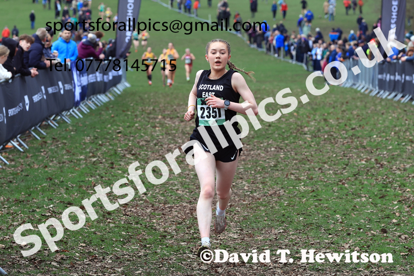 Womens Under-20s 2026 UK CAU Inter Counties Cross Country, Wollaton Park, Nottingham. Photo: David T. Hewitson/Sports for All Pics